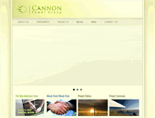 Tablet Screenshot of cannonpowergroup.com